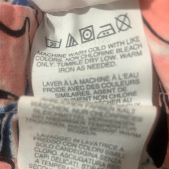 J. Crew XS abstract, Marbled Patterned Pink white blue black Women's Shorts - Picture 6 of 6